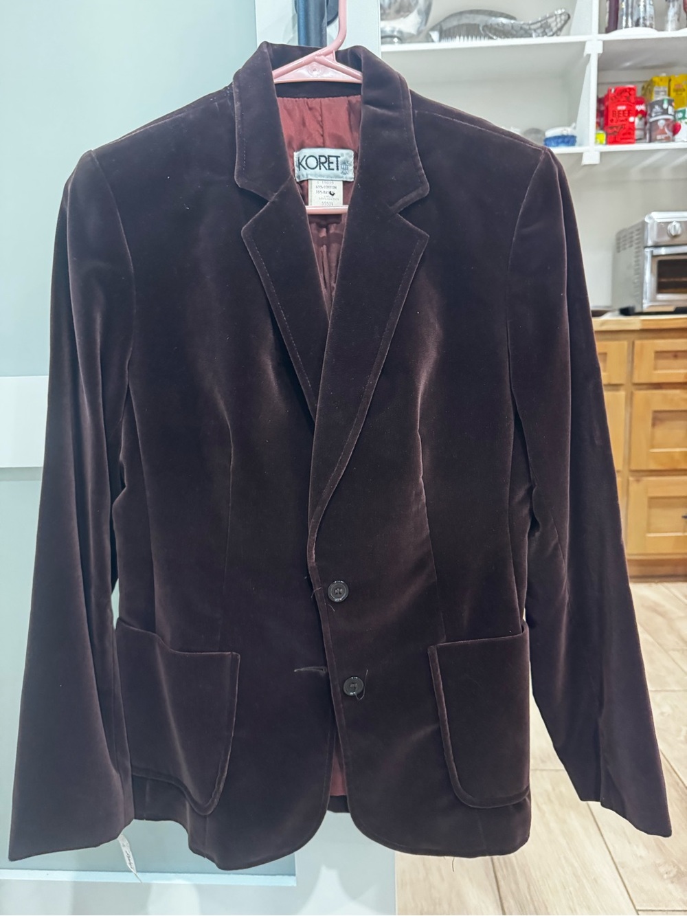 Vintage 1970s Chocolate Brown Koret of California Velvet Blazer • Jacket 8